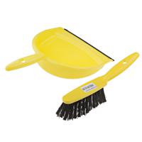 898-8214 RS PRO Yellow Dustpan & Brush for Cleaning with brush included