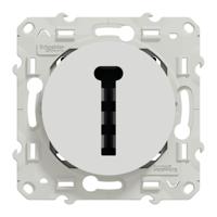 s520496 Schneider Electric White, 1 Gang, Odace