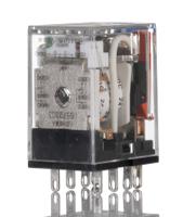 my2in-gs-r-dc24 Omron Plug In Latching Power Relay, 24V dc Coil, 10A Switching Current, DPDT