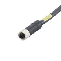 e12430 ifm electronic Power 1.5 mm² 4 Core Power Cable, Black Polyurethane PUR, 2m