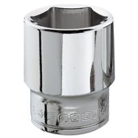 j20h Facom 3/8 in Drive 20mm Standard Socket, 6 point, 33 mm Overall Length