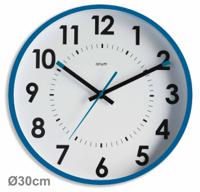 11246 Orium Blue Analog Wall Clock, 30cm Diameter