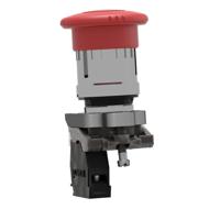 xb4bs8442 Schneider Electric Harmony, Red, Twist to Reset 40mm Mushroom Head Emergency Button