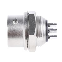 rm12brd-6s81 Hirose Circular Connector, 6 Contacts, Panel, Miniature Connector, Socket, Female, RM Series