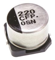 eeefp1c221ap Panasonic 220μF Aluminium Electrolytic Aluminium Electrolytic Capacitor 16V dc, Surface Mount - EEEFP1C221AP