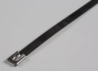 547-4311 RS PRO Cable Tie, Roller Ball, 520mm x 7.9 mm, Metallic 316 Stainless Steel, Pk-100