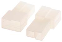 626065 TE Connectivity, AMP FASTIN-FASTON 2 Way Nylon 66 Crimp Terminal Housing, 6.35mm Tab Size, Natural