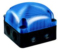 85350055 Werma 853 Series Blue Continuous lighting Beacon, 24 V, Base Mount/ Wall Mount, LED Bulb