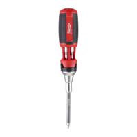 4932471598 Milwaukee 1/4 in Hexagon Phillips, Slotted, Torx Ratchet Screwdriver, 152 mm length Chrome