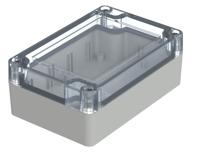 07411074-xm-110704-g-7035 Bopla Euromas X Series Light Grey Polycarbonate Enclosure, IP66, IP68, IK07, Clear Lid, 105 x 70 x 40mm
