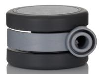 5920uji065l51-10-dom23-alu Tente Swivel Castor Wheel, 50kg Capacity, 65mm Wheel