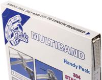 mb1806 Jubilee 25 Piece Stainless Steel Banding Handy Pack Banding Kit, 9.5 → 12mm and 35 → 50mm Inside Diameter