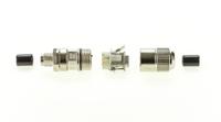 j80026a0100 Telegartner Circular Connector, 8 Contacts, Cable, M12 Connector, Plug, Male/Female, IP67, M12 Series