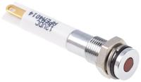 843-2492 RS PRO Orange Panel Mount Indicator, 21.6 → 26.4V dc, 8mm Mounting Hole Size, IP67