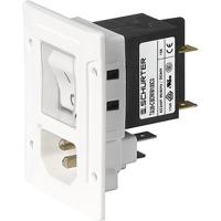 3-108-454 Schurter C14, C18 Panel Mount IEC Connector Male, 10A, 250 V