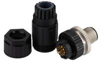 m12a-12bmma-sl7001 Amphenol Industrial Circular Connector, 12 Contacts, Cable, M12 Connector, Plug, Male, IP67, M Series