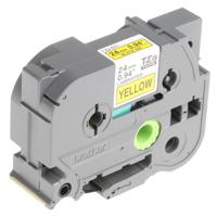 tze-651 Brother Black on Yellow Label Printer Tape, 8 m Length, 24 mm Width