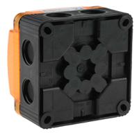 85331055 Werma BWM 853 Series Yellow Double Flashing Beacon, 24 V dc, Surface Mount, Wall Mount, LED Bulb, IP67