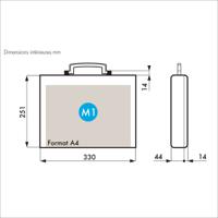255-4795 Gard Plasticases Business Plastic Equipment case, 343 x 280 x 65mm