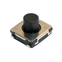 evpbt6c4a000 Panasonic Black Push Plate Tactile Switch, SPST 20 mA 2.5mm Surface Mount