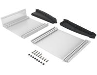 92850150mt6-atph-1850-0150 Bopla Alu-Topline Series Black, Light Grey, Silver ABS, Aluminium Desktop Enclosure, Sloped Front, 150 x 181.2 x 53.2mm