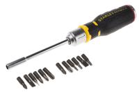 fmht0-62690 Stanley Phillips, Pozidriv, Slotted, Torx Ratchet Screwdriver & Bit Set