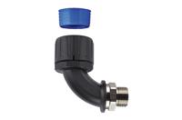 166-23105 HellermannTyton External Thread Elbow, Conduit Fitting, 34mm Nominal Size, M32, Nylon 66, Black IP66, IP67, IP68, IP69K