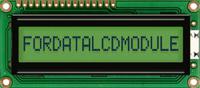 fc1601e01-rnnybw-66se Fordata FC1601E01-RNNYBW-66SE FC Alphanumeric LCD Graphic Display, Green, Yellow on, 1 Row by 16 Characters, Reflective