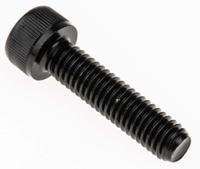 468-0082 RS PRO Black, Self-Colour Steel Hex Socket Cap Screw, DIN 912, M6 x 25mm