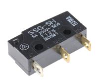 ssg-5h Omron Pin Plunger Subminiature Micro Switch, Solder Terminal, 5 A @ 125 V ac, SPDT, IP40