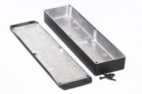 1590bx2flbk Hammond 1590 Series Die Cast Aluminium Enclosure, IP54, Flanged, 254 x 254 x 35mm