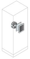 en2250k ABB Fan Filter, 250 x 250 x 121mm