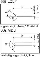 0832mdlf Ersa 8 mm Straight Chisel Soldering Iron Tip for use with Power Tool