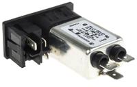 bzm27a062055b Bulgin 6A, 250 V ac Male Snap-In IEC Filter 1 Pole BZM27/A0620/55B 1 Fuse