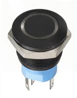 av960220000870k APEM Illuminated Push Button Switch, Momentary, Panel Mount, 19.2mm Cutout, DPST, Red LED, 30V dc, IP67