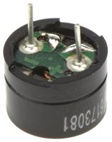 617-3081 RS PRO 80dB Through Hole External Magnetic Buzzer Component, 12 x 8.5mm, 1V ac Min, 3V ac Max