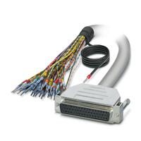 2926331 Phoenix Contact Female 50 Pin D-sub Unterminated Serial Cable, 3m, 25/S, CABLE-D-50SUB/F/OE/0 Series