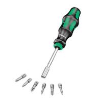 05073240001 Wera Driver Bit 6 Pieces, Phillips, Pozidriv, Slotted