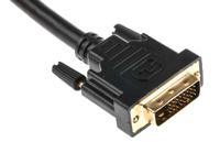 182-8566 RS PRO, Male DVI-D Dual Link to Male DVI-D Dual Link  Cable, 3mBlack sheathFoil shielding