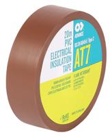 at7 Advance Tapes AT7 Brown PVC Electrical Tape, 19mm x 20m