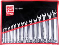 487-066 RS PRO 14-Piece Spanner Set, 6 → 22 mm, Chrome Vanadium Steel
