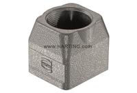19140020401 HARTING Han-Modular Twin Heavy Duty Power Connector Hood, M25 x 1.5 Thread, Straight