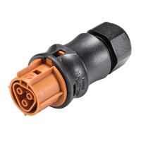 9603141514 Wieland RST CLASSIC Series Connector, 3-Pole, Female, 3-Way, Push-In, 20A, IP66, IP68, IP69