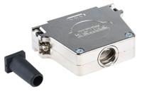 fmk5g-1727040104 FCT from Molex FMK Series Die Cast Zinc D Sub Backshell, 50 Way, Strain Relief