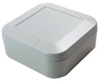 wp10-10-4g Takachi Electric Industrial WP Series Grey ASA Enclosure, IP67, Grey Lid, 100 x 100 x 40mm