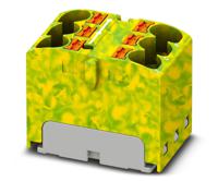 1154139 Phoenix Contact Distribution Block, 6 Way, 32A, 450 V, Green/Yellow
