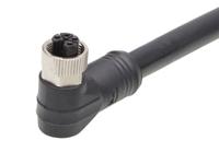1205000338 Brad from Molex Cordset, 4 Contacts, Cable, M12 Connector, Socket, Female, IP67, 120500 Series
