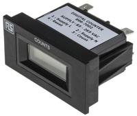 896-7002 RS PRO Impulse Counter, 6 Digit LCD, 10Hz, 85 → 265 V ac