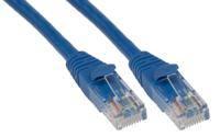 557-250 RS PRO, 0.5m Cat5e, Blue RJ45 to Male RJ45 Male, U/UTP Unshielded, Terminated PVC Sheath