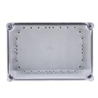 ekjb-130-t-ekjvt Fibox EK Series Grey Polycarbonate Enclosure, IP66, IP67, Flanged, Transparent Lid, 280 x 190 x 130mm